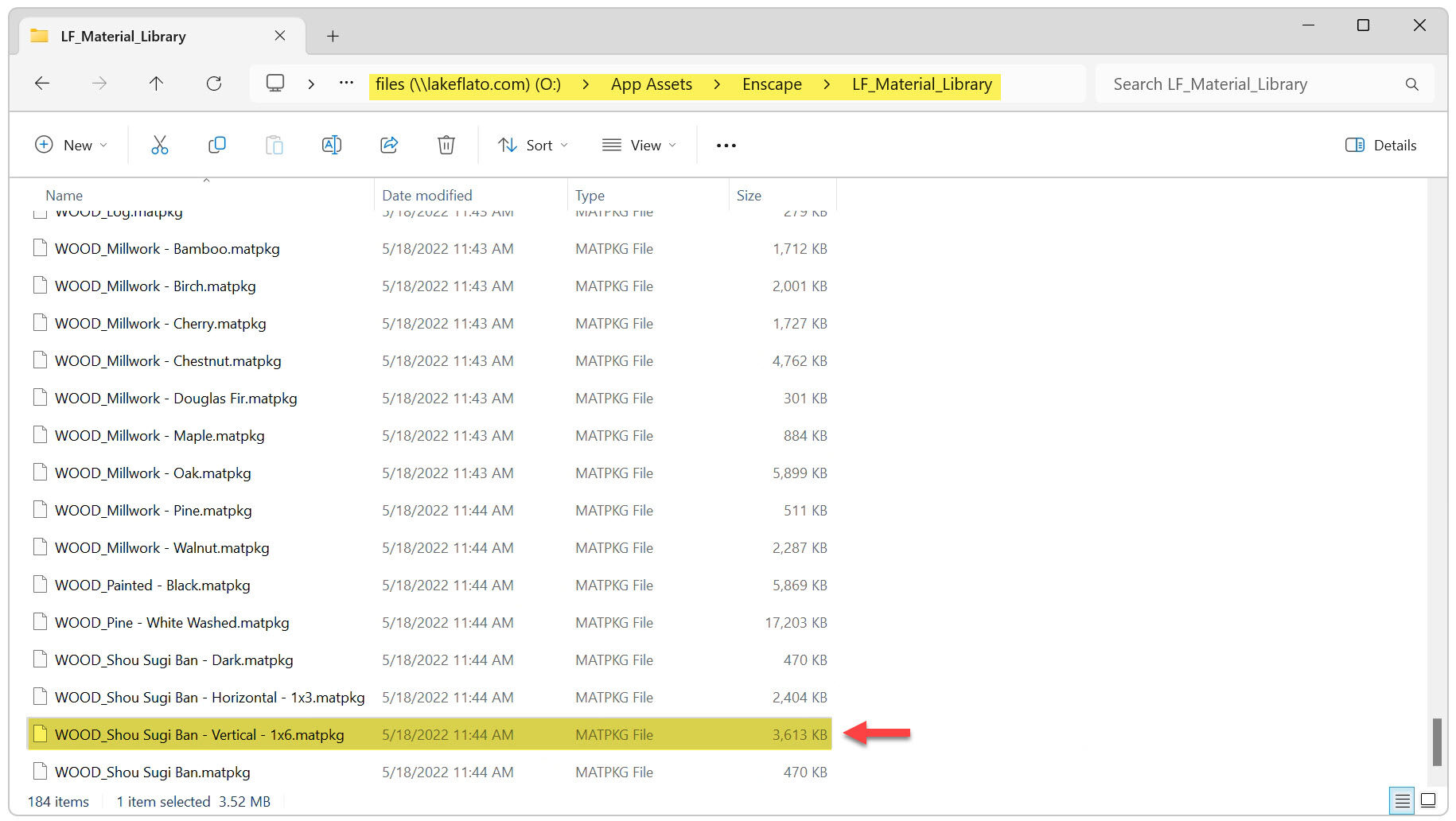 文件资源管理器 - 导出的材质包